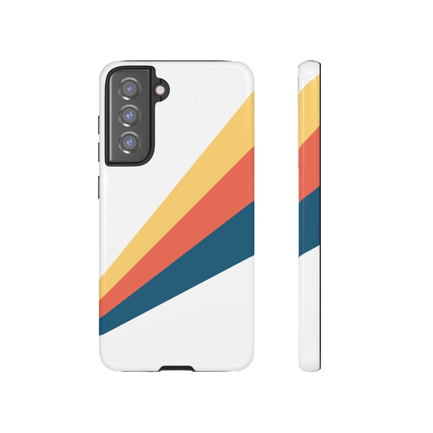 Diagonal Color Stripe Tough Phone Case