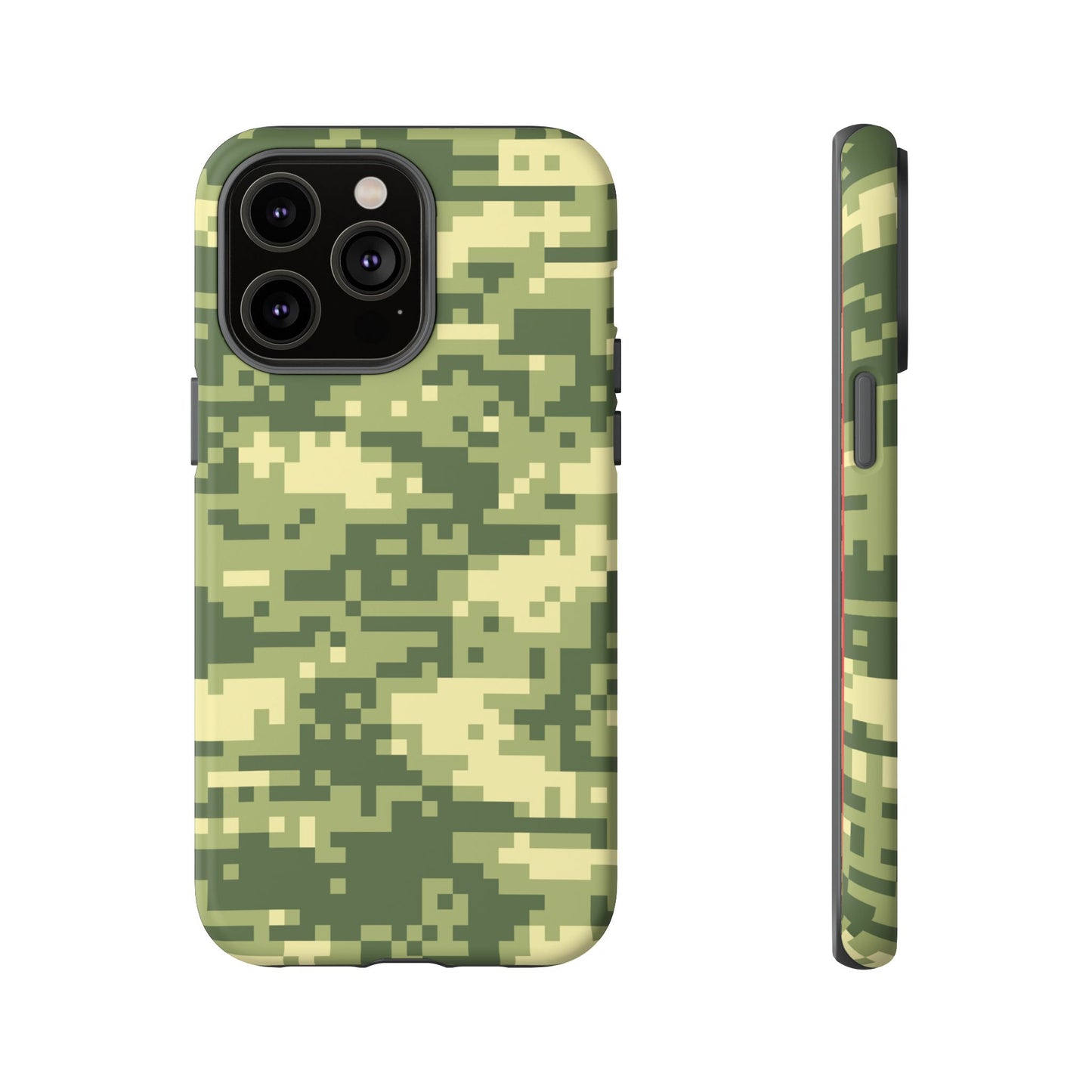 Olive Pixel Camo Tough Phone Case