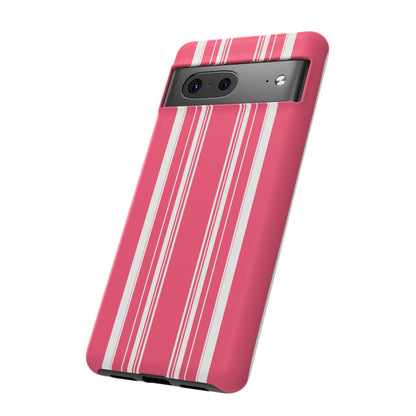 Pink Prep Stripe Tough Phone Case