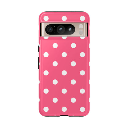 Bubblegum Pink Polka Dot Tough Phone Case