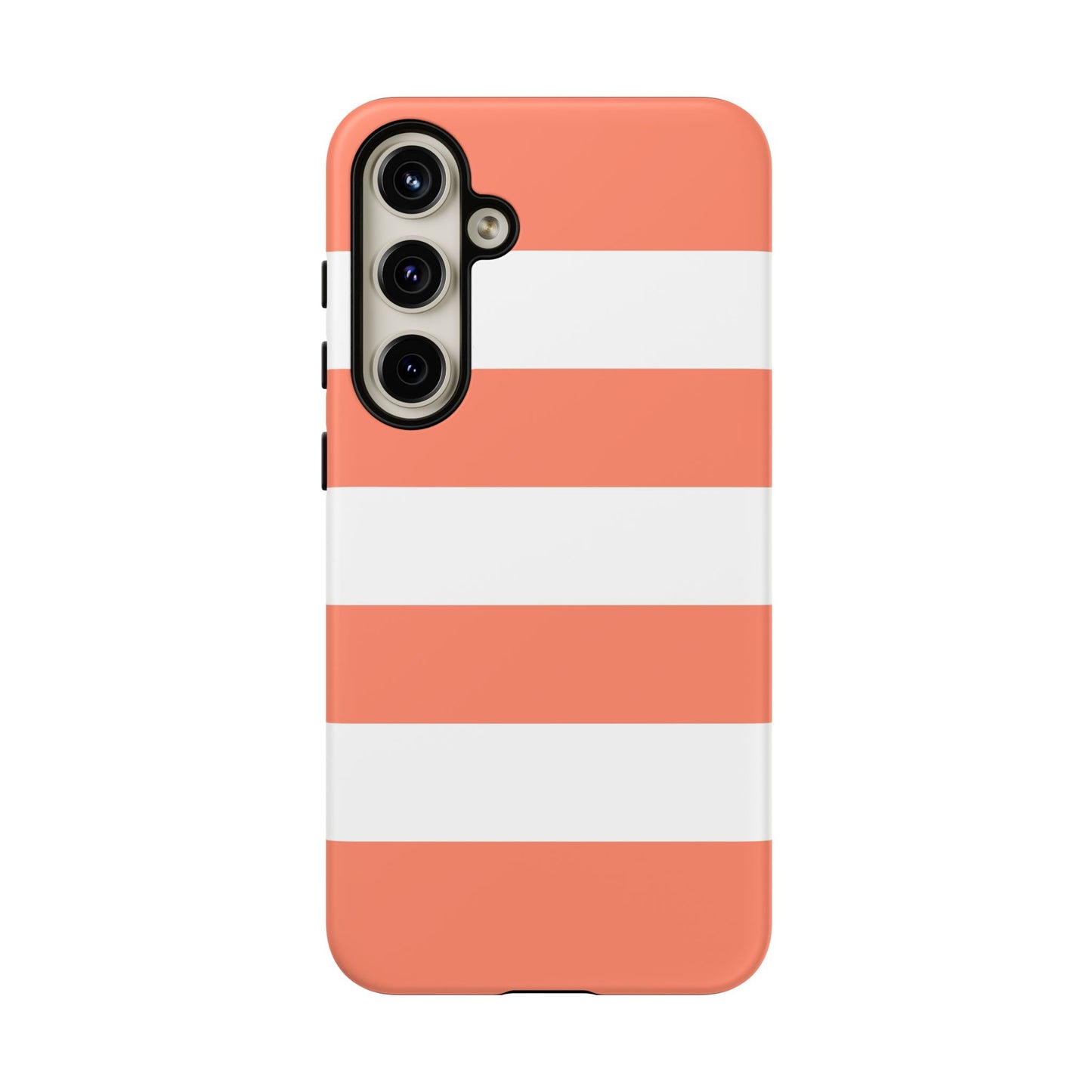 Coral Cabana Stripe Tough Phone Case