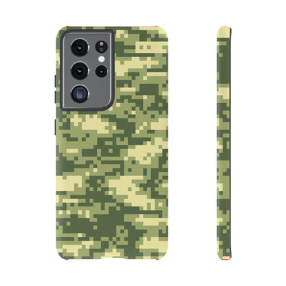 Olive Pixel Camo Tough Phone Case