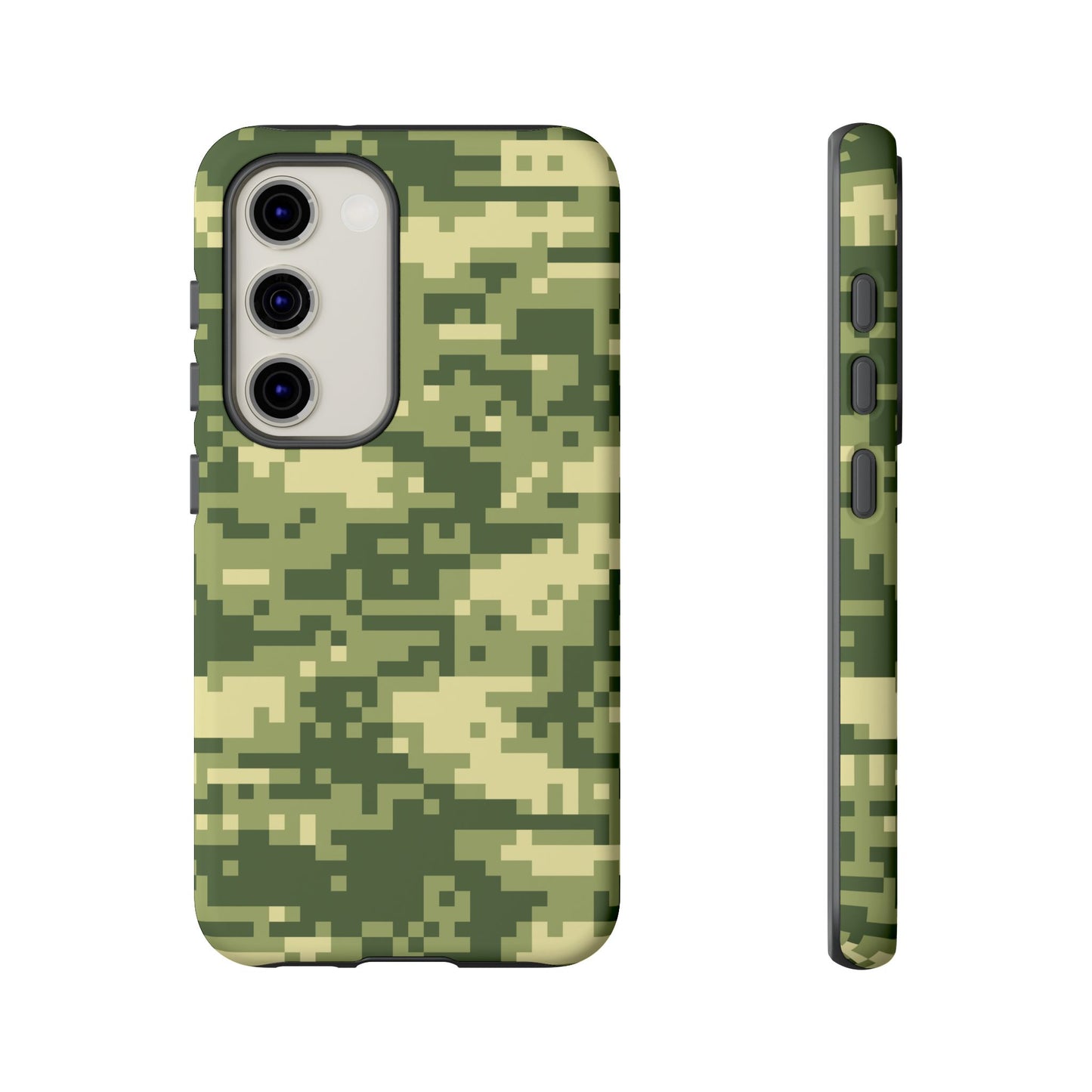 Olive Pixel Camo Tough Phone Case