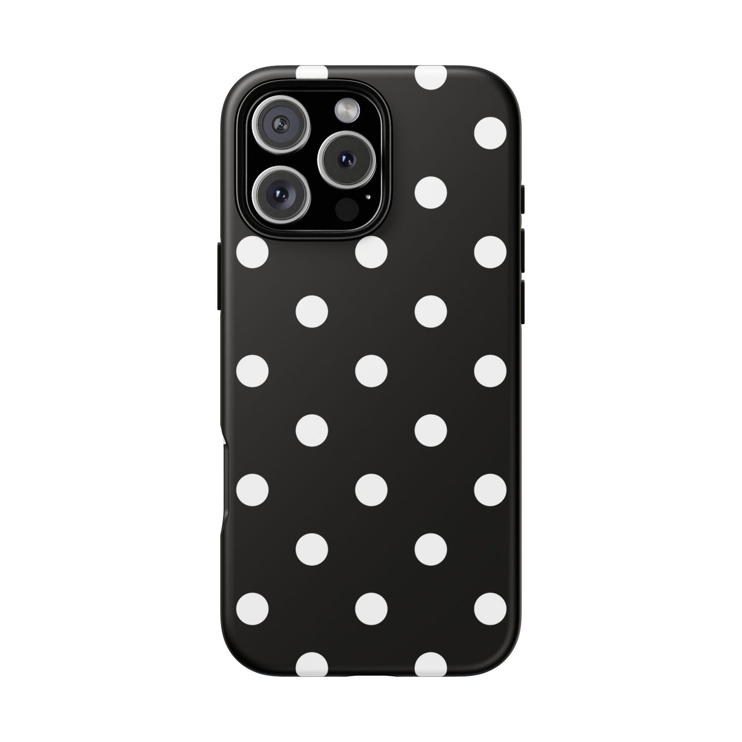 Black Polka Dot Tough Phone Case