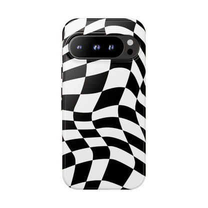 Warped Checker Tough Phone Case