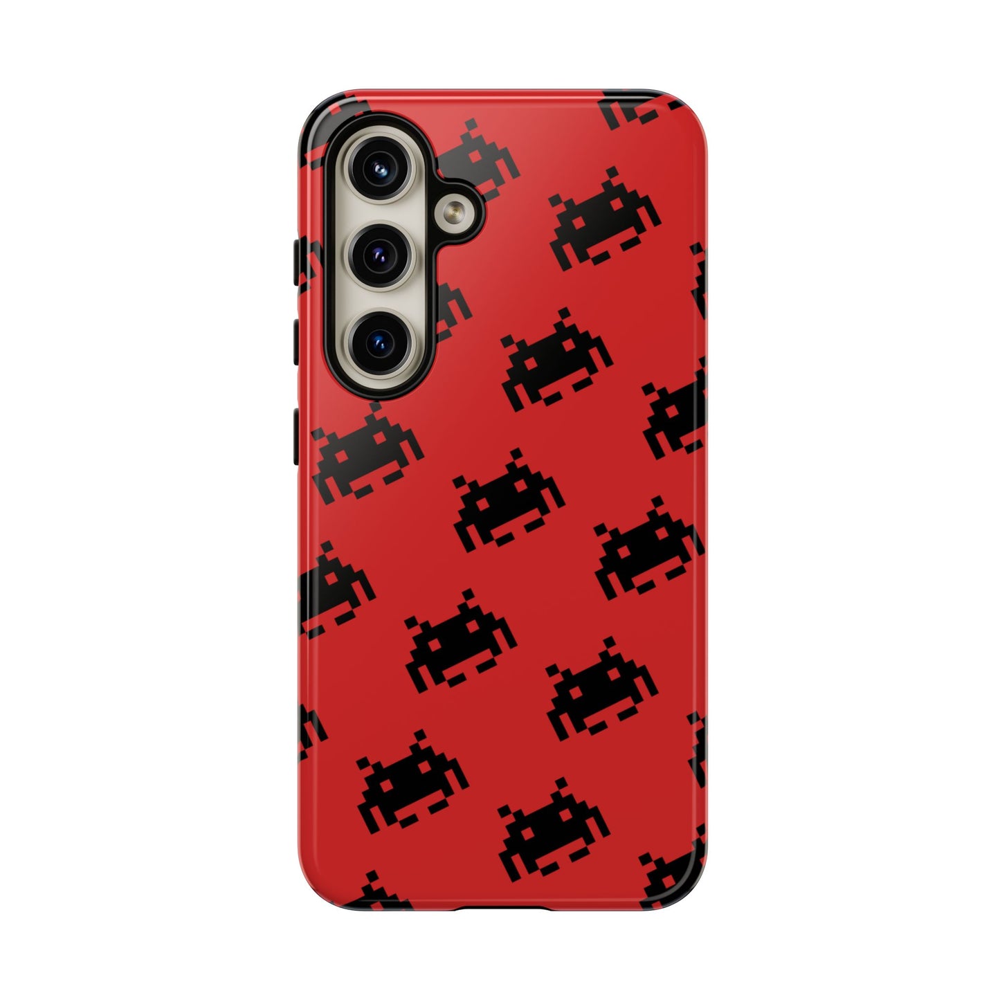 Red Pixel Alien Tough Phone Case