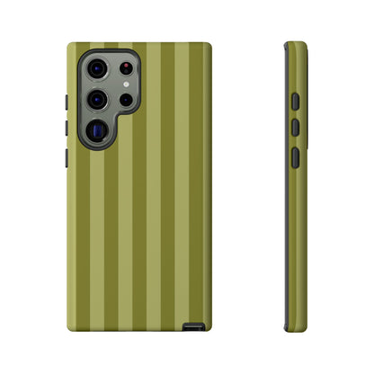 Olive Stripe Tough Phone Case