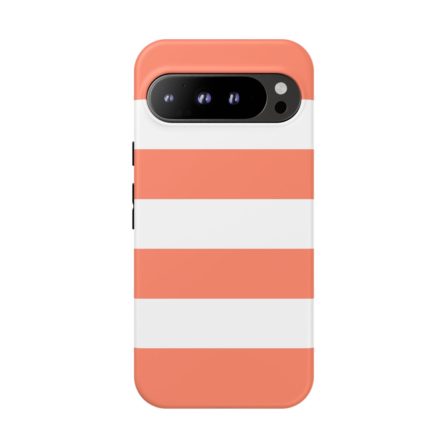 Coral Cabana Stripe Tough Phone Case