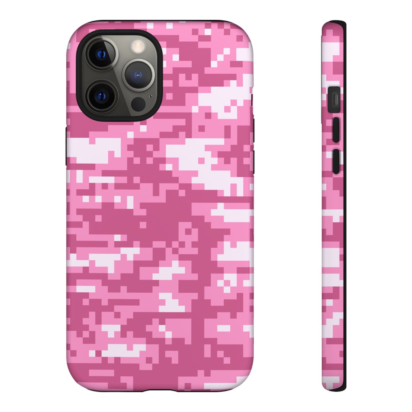 Pink pixel Camo Design Tough Phone Case