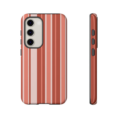 Terracotta Stripe Tough Phone Case