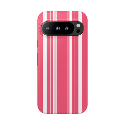 Pink Prep Stripe Tough Phone Case