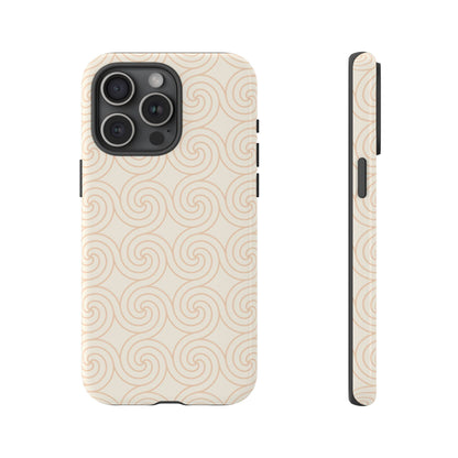 Soft Sand Spiral Tough Phone Case