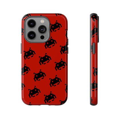 Red Pixel Alien Tough Phone Case
