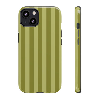 Olive Stripe Tough Phone Case