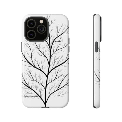 Black Branch Tree Tough Phone Case