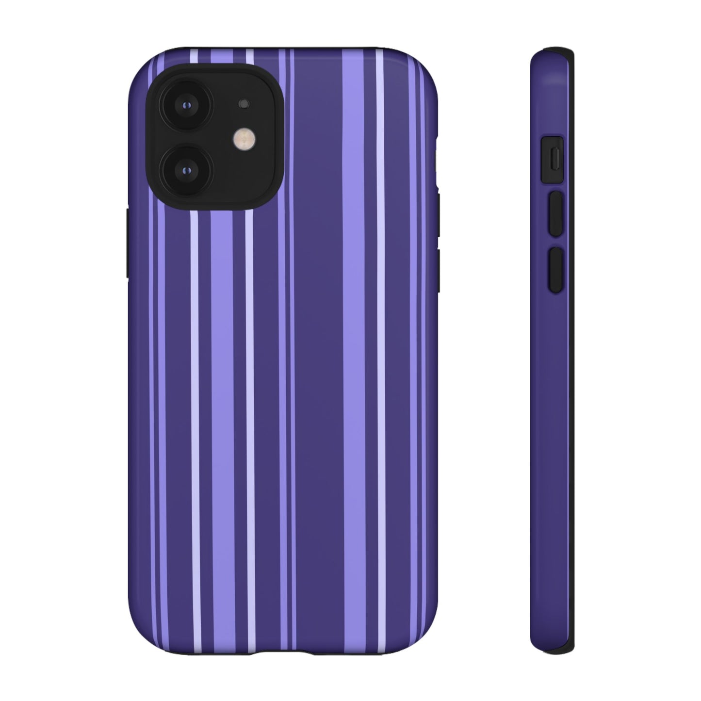 Berry Violet Stripe Tough Phone Case