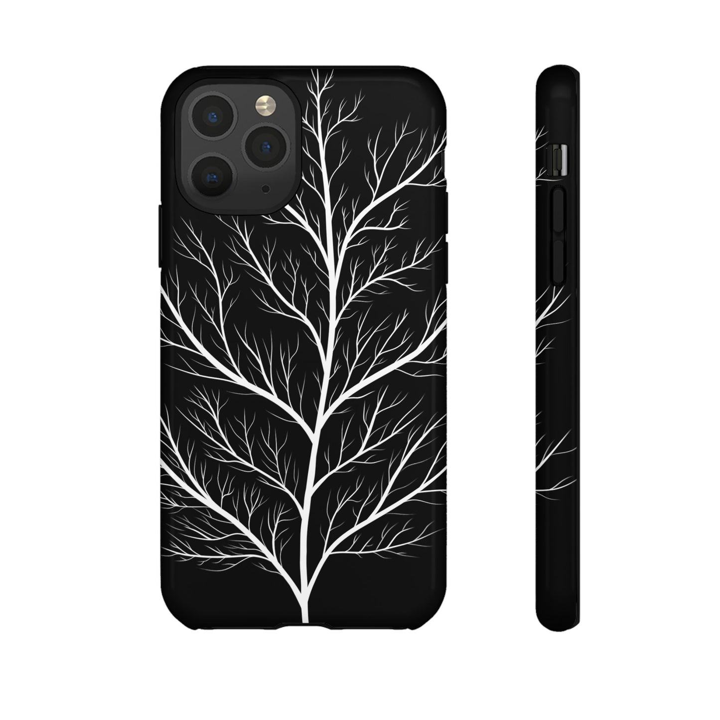 White Tree Silhouette Tough Phone Case