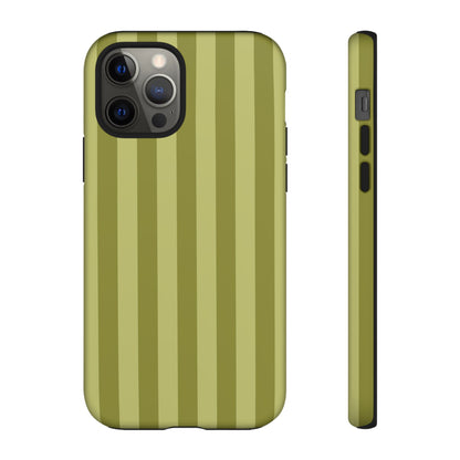 Olive Stripe Tough Phone Case