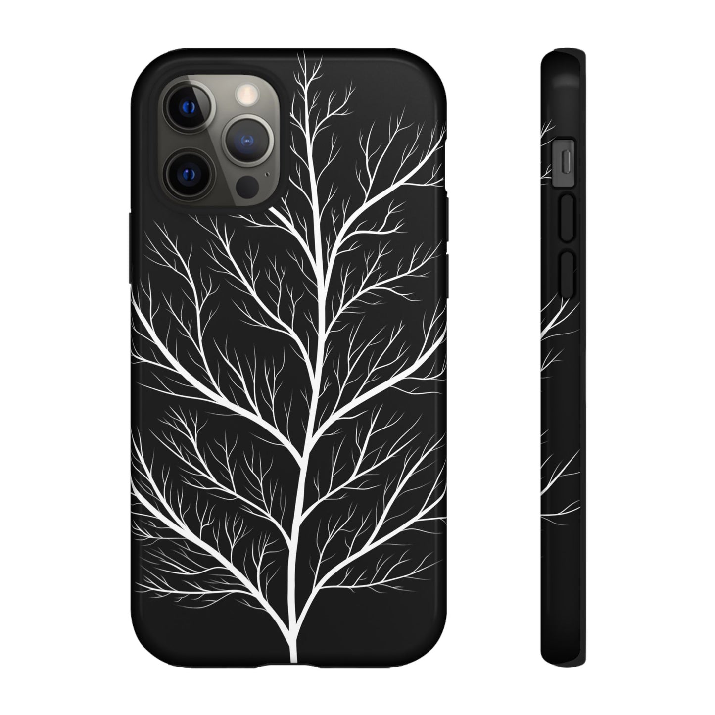 White Tree Silhouette Tough Phone Case
