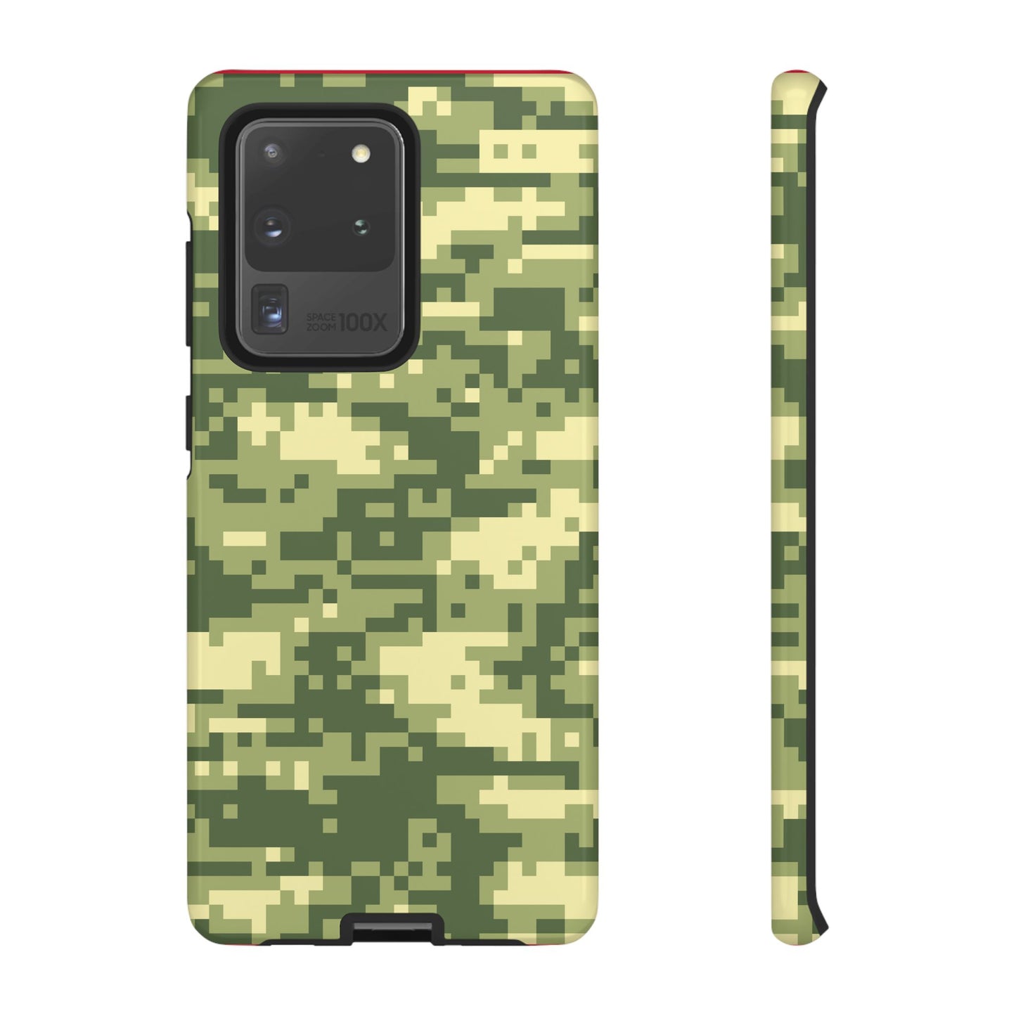 Olive Pixel Camo Tough Phone Case