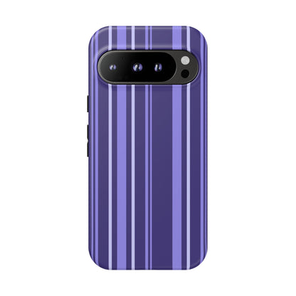 Berry Violet Stripe Tough Phone Case