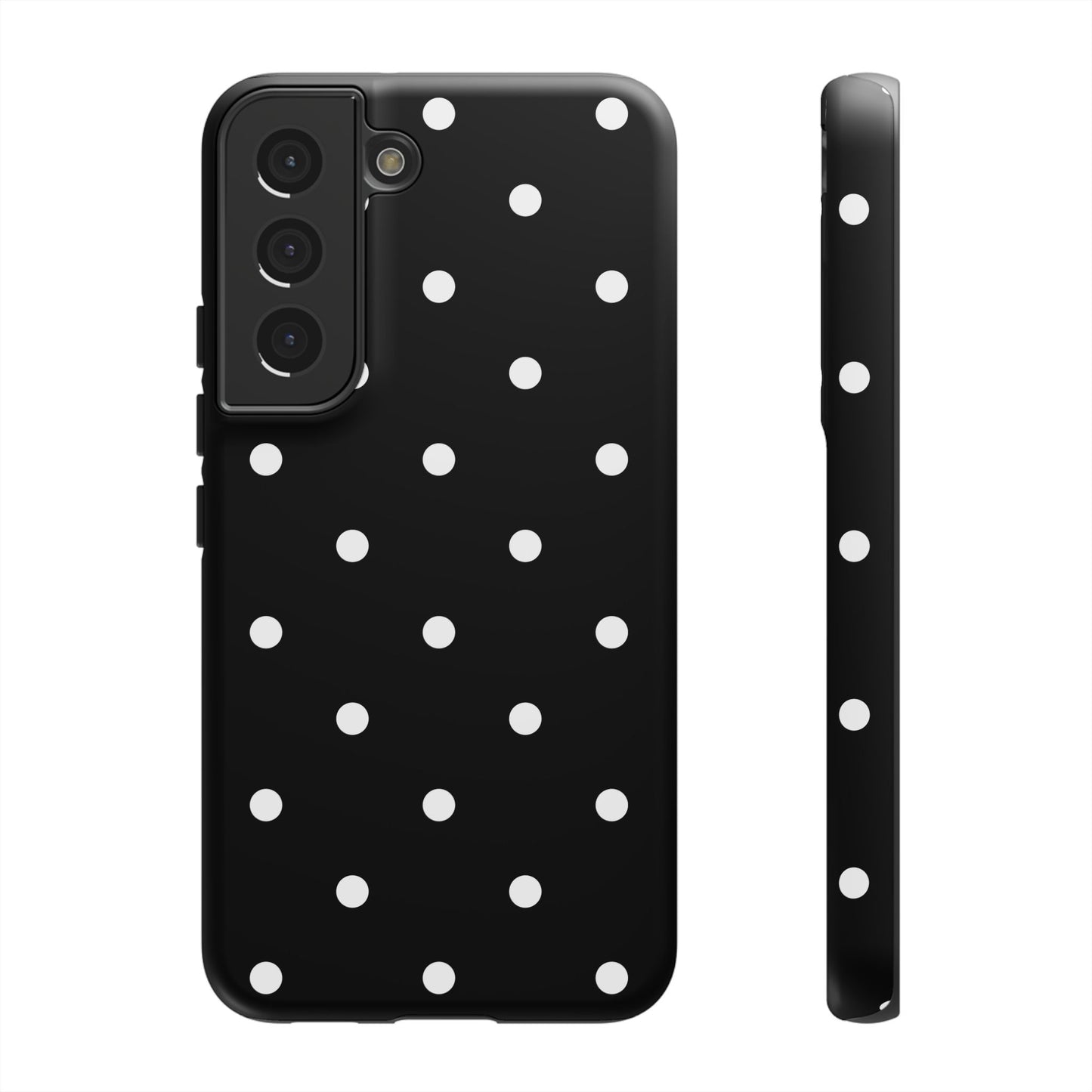 Black Polka Dot Tough Phone Case