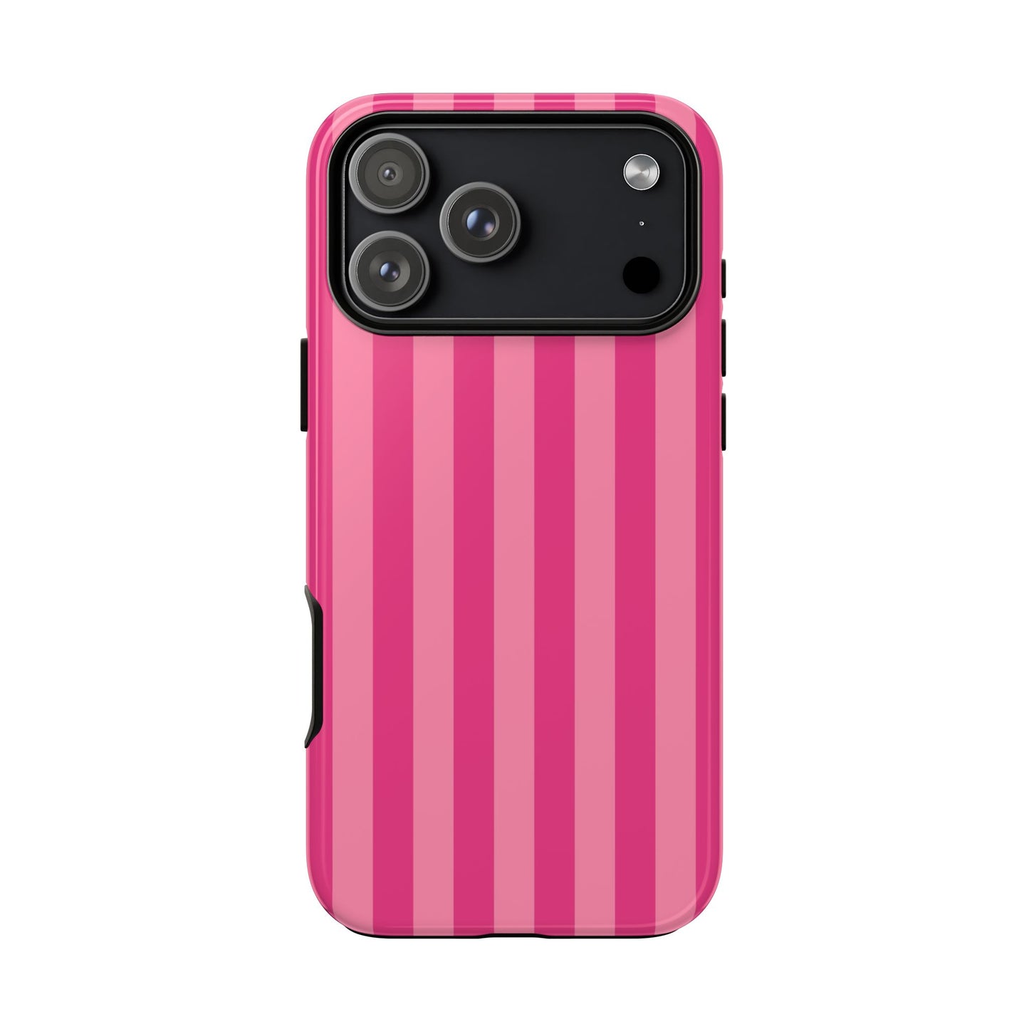 Pink Candy Stripe Tough Phone Case