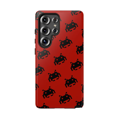 Red Pixel Alien Tough Phone Case