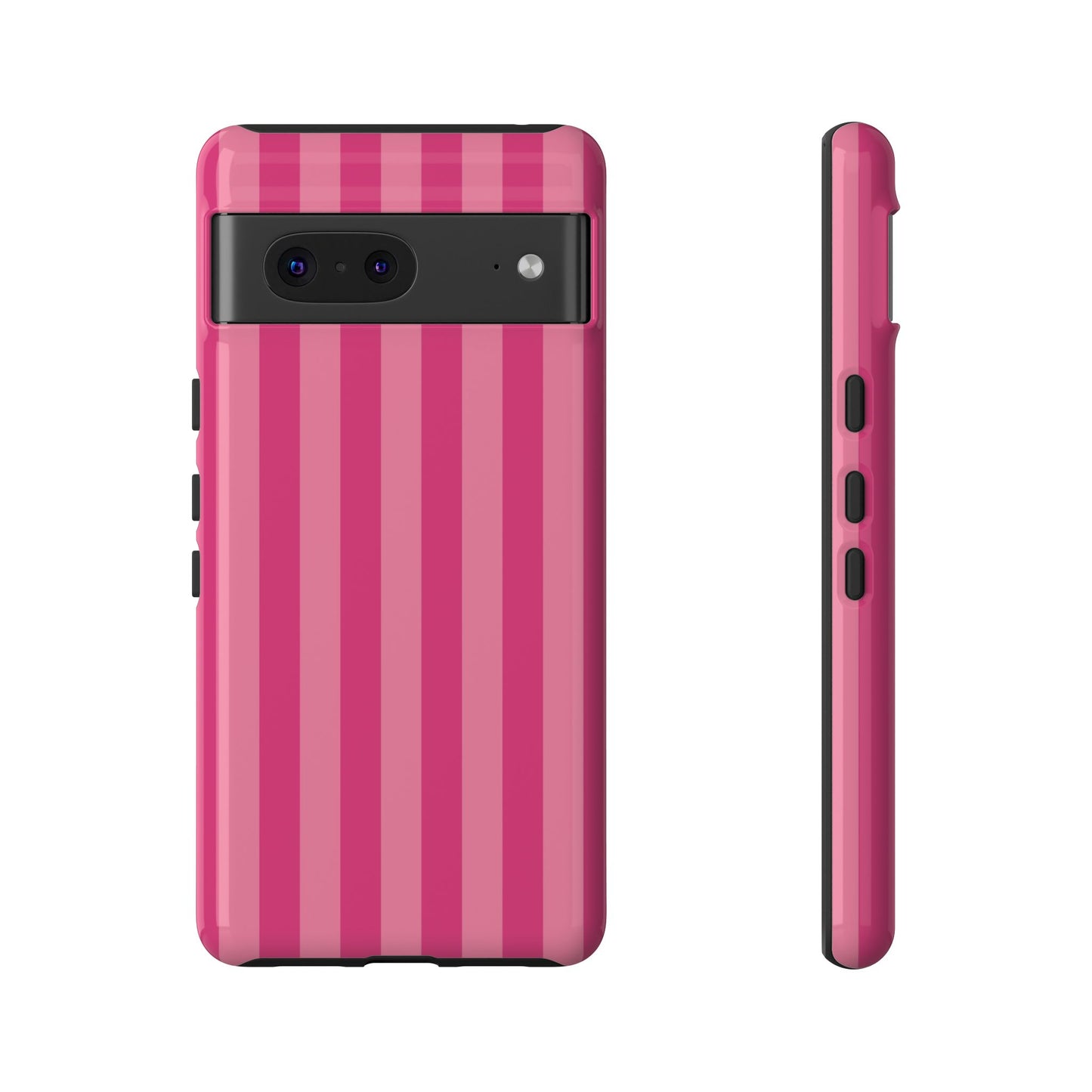 Pink Candy Stripe Tough Phone Case
