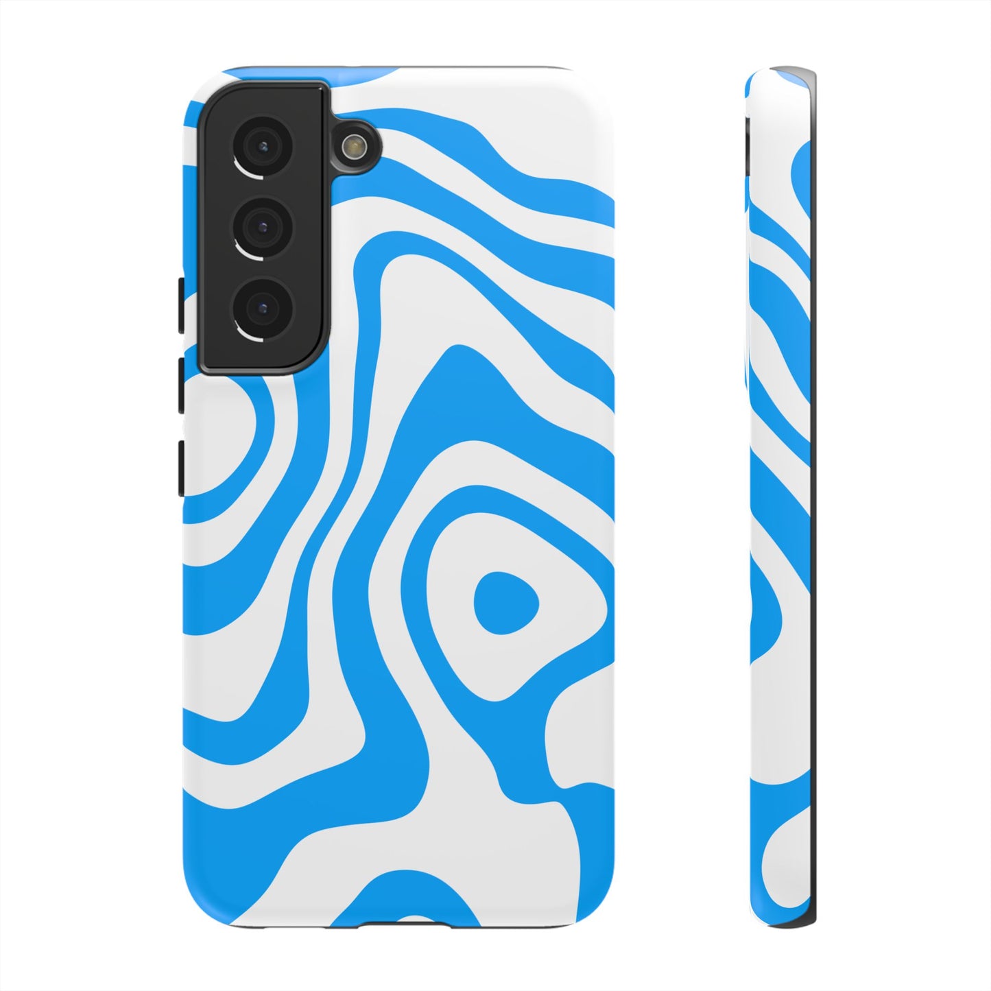 Blue Contour Tough Phone Case