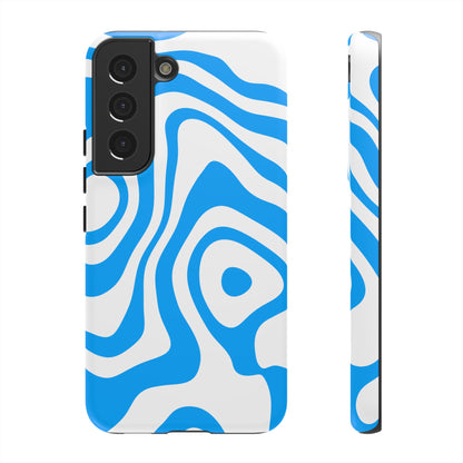 Blue Contour Tough Phone Case