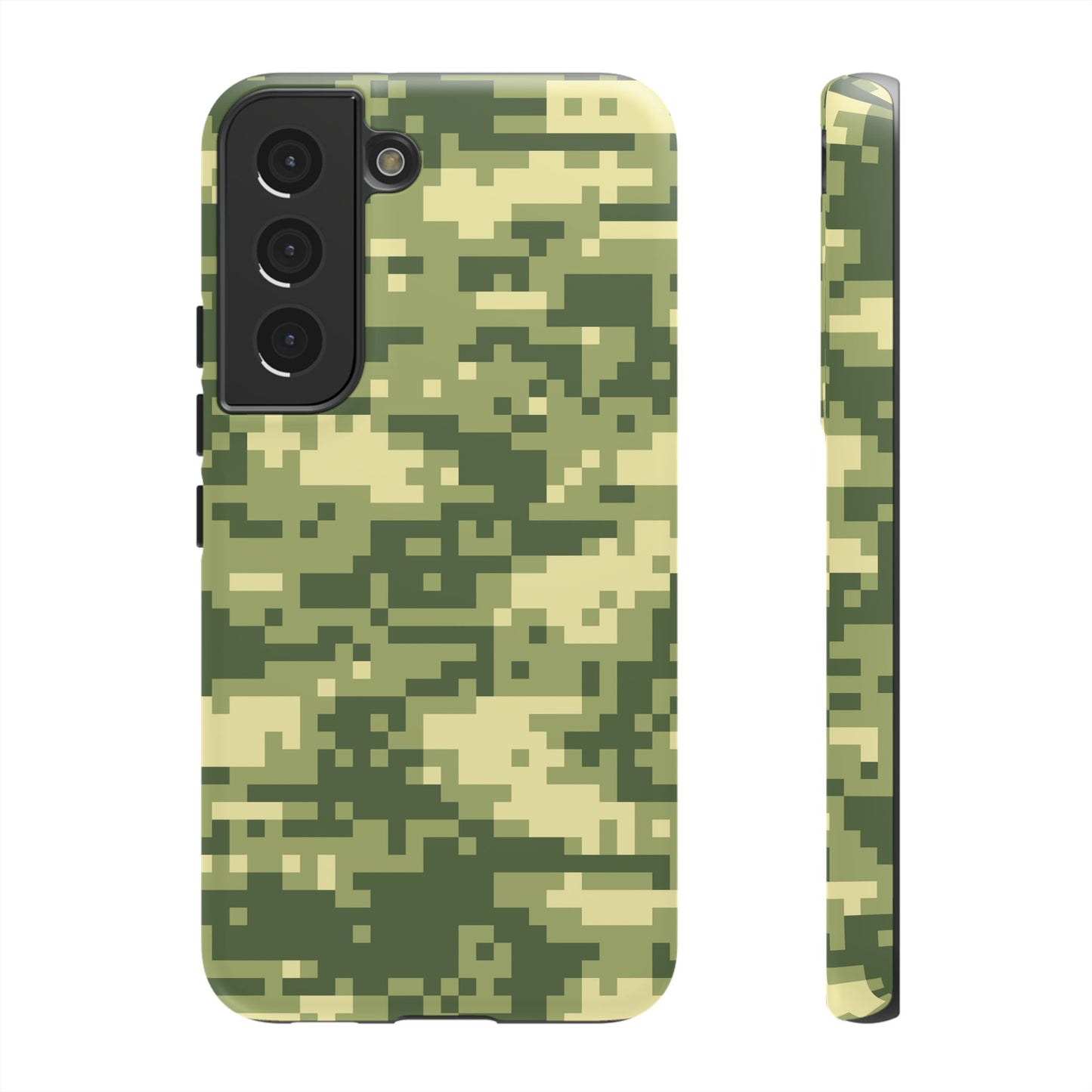Olive Pixel Camo Tough Phone Case