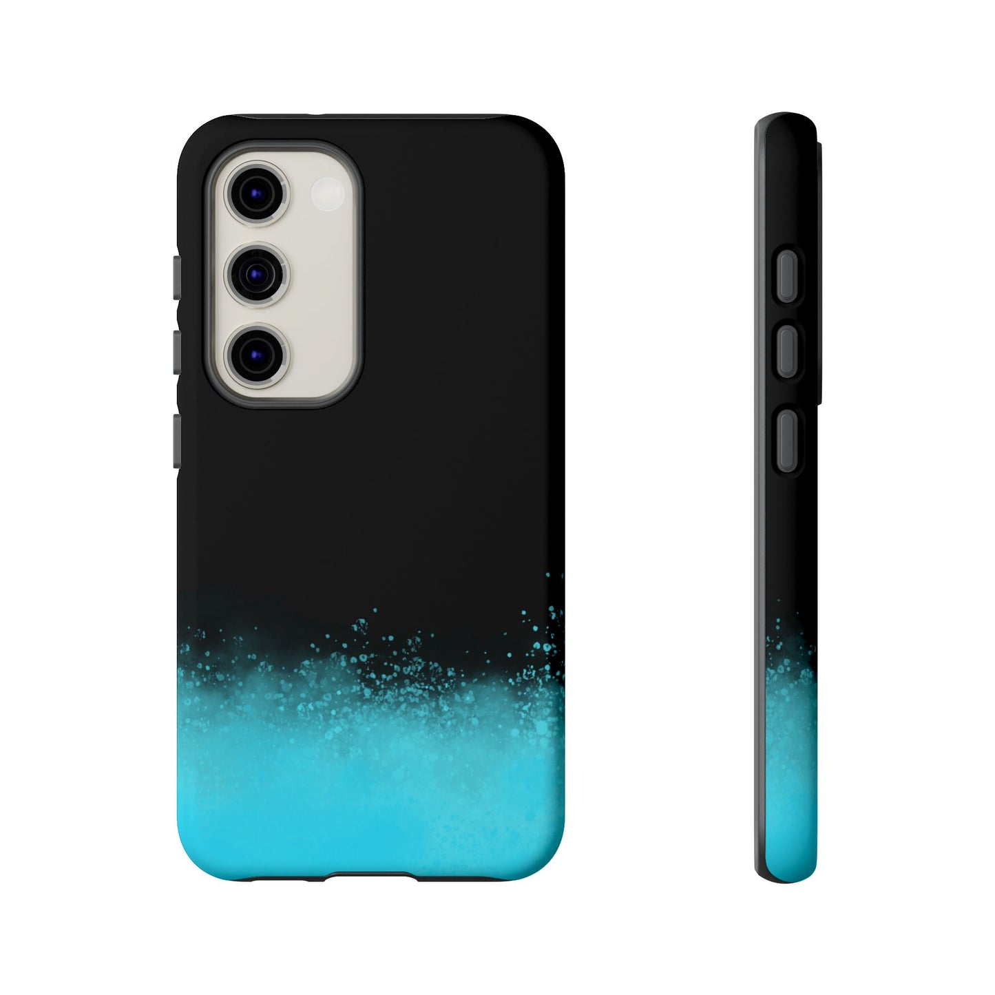 Black Aqua Splash Tough Phone Case