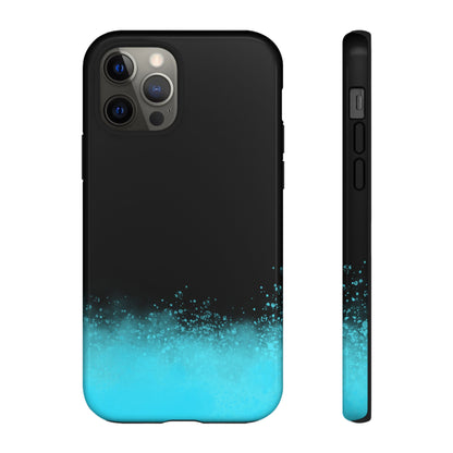 Black Aqua Splash Tough Phone Case
