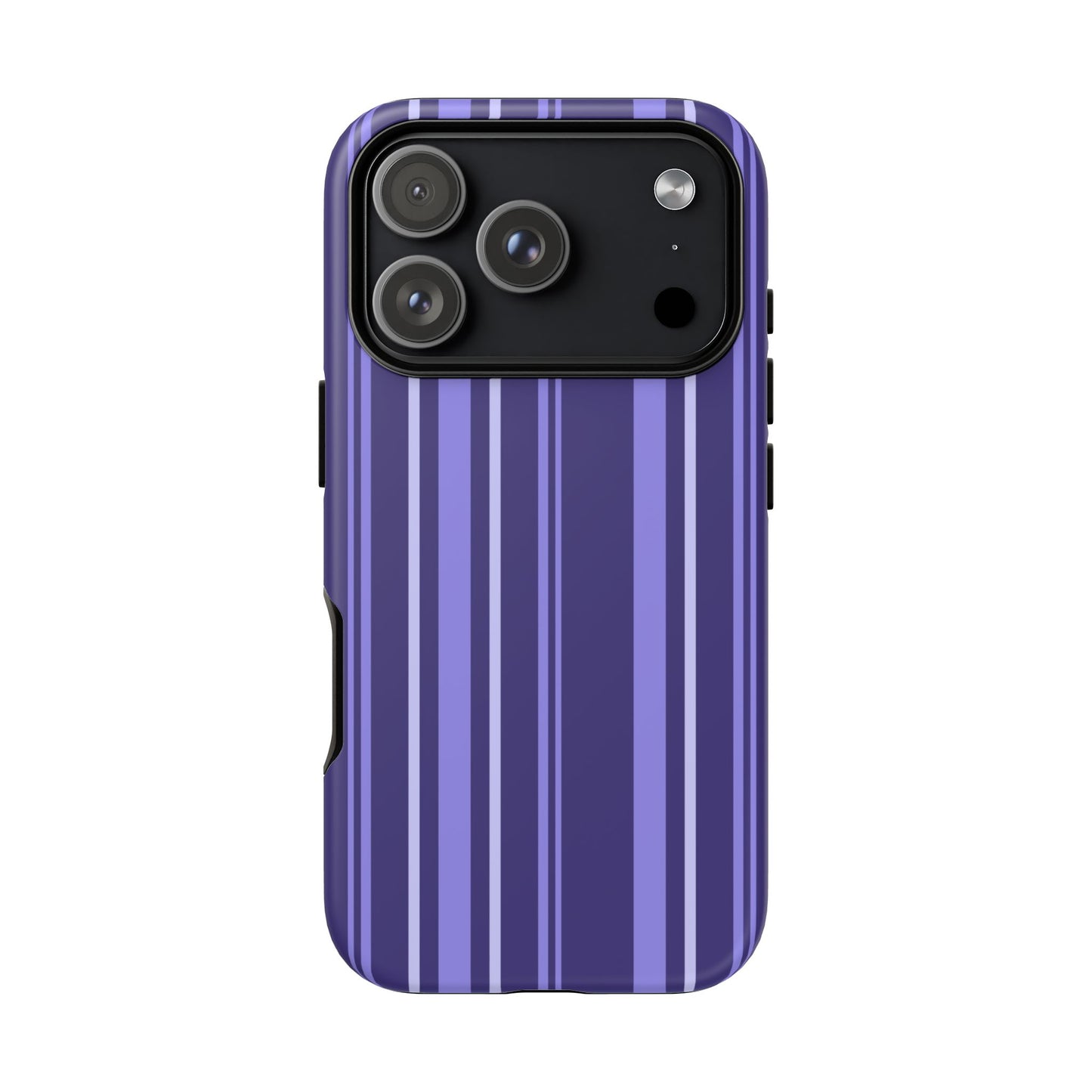 Berry Violet Stripe Tough Phone Case