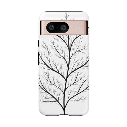 Black Branch Tree Tough Phone Case