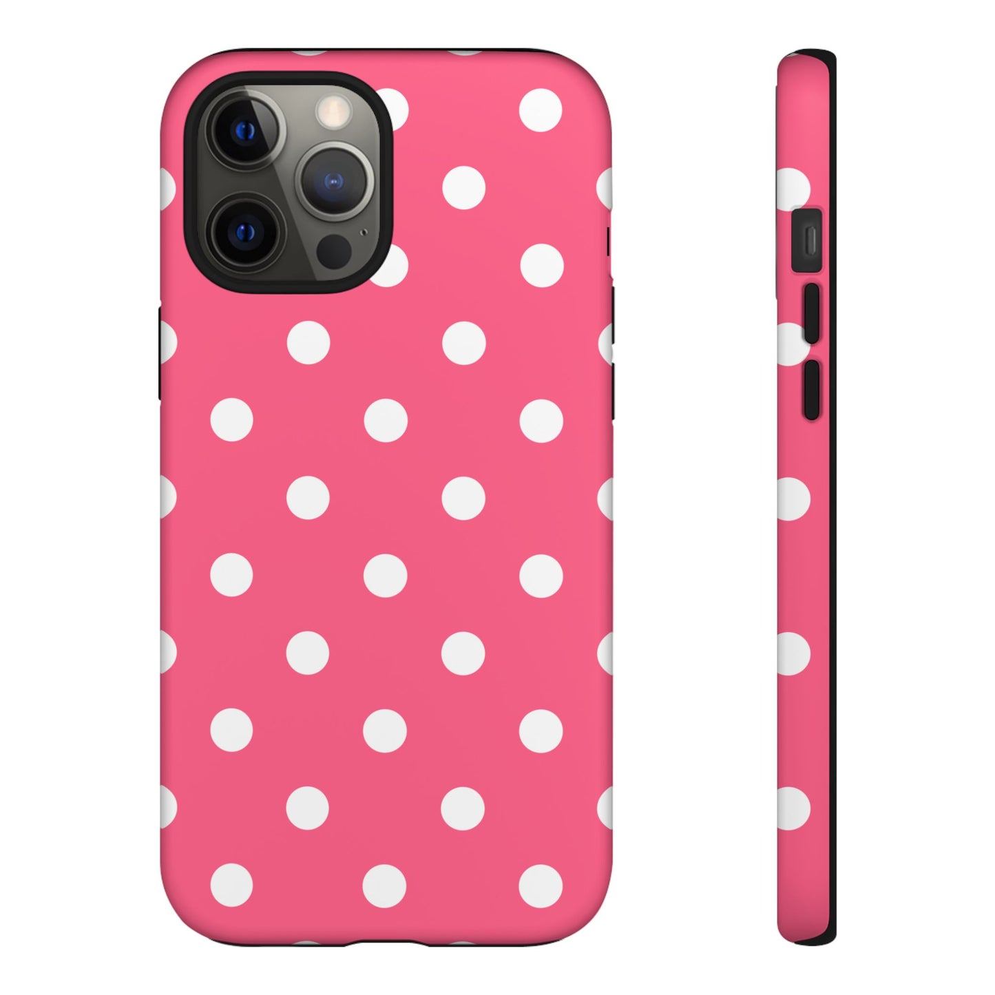 Bubblegum Pink Polka Dot Tough Phone Case
