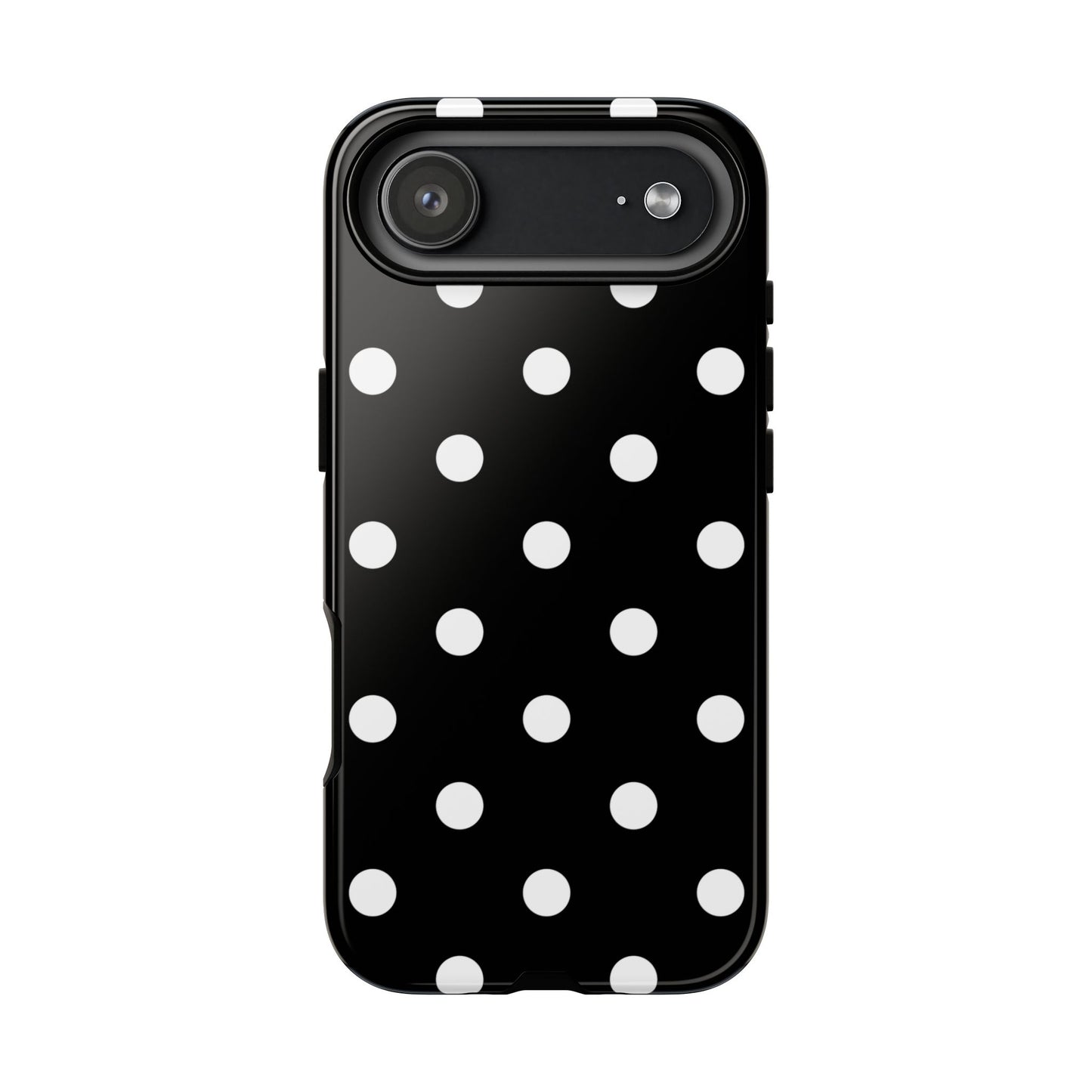 Black Polka Dot Tough Phone Case