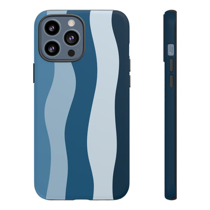 Blue Tide Wave Tough Phone Case