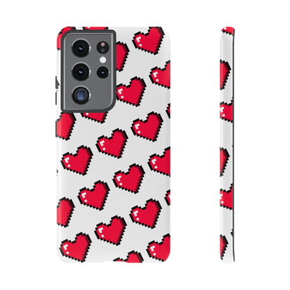 Pixel Heart Tough Phone Case
