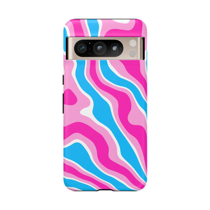 Candy Aqua Wave Tough Phone Case