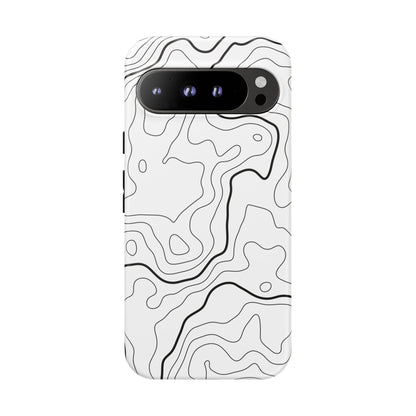 Minimal Topographic Tough Phone Case