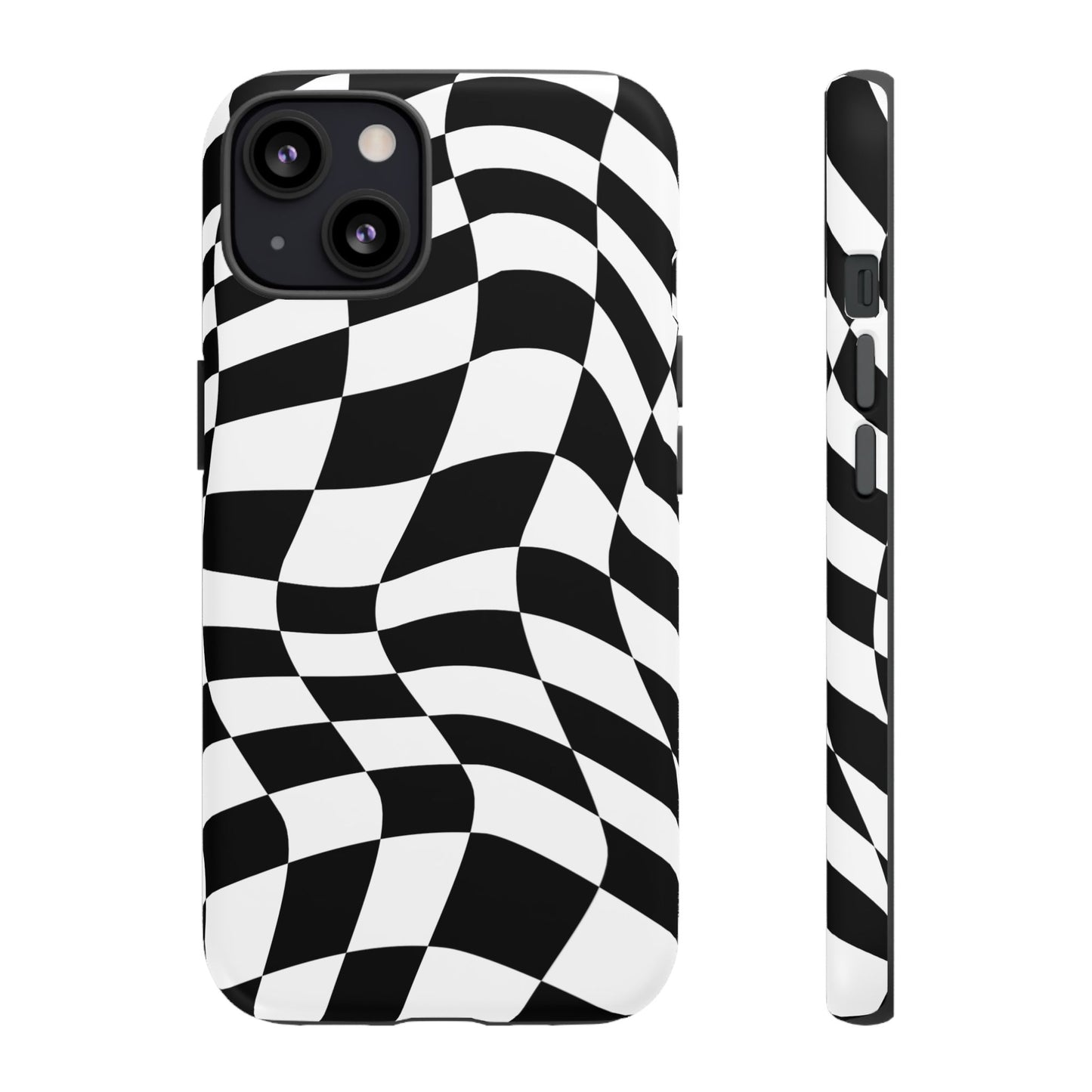 Warped Checker Tough Phone Case