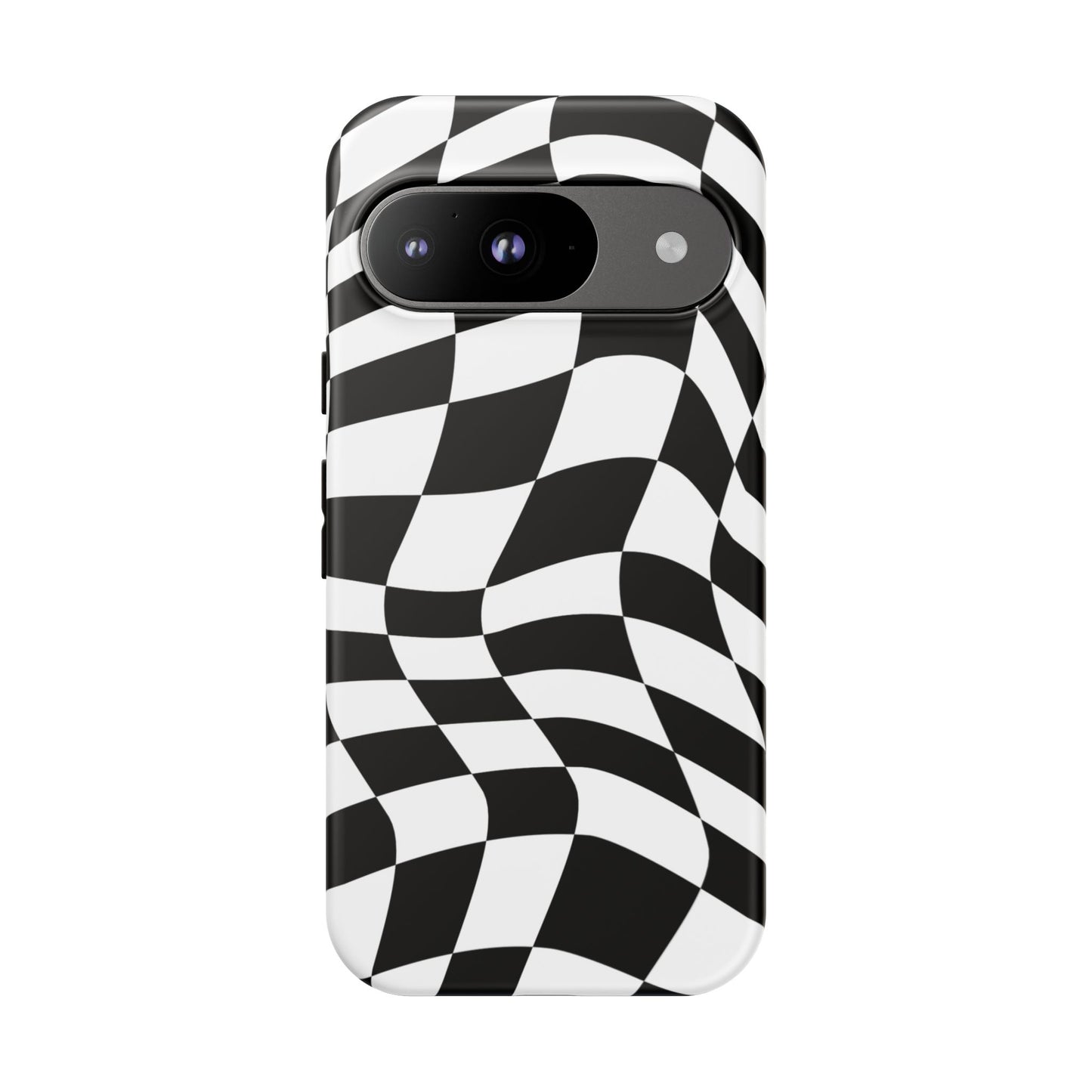 Warped Checker Tough Phone Case