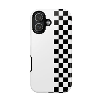 Checker Stripe Tough Phone Case