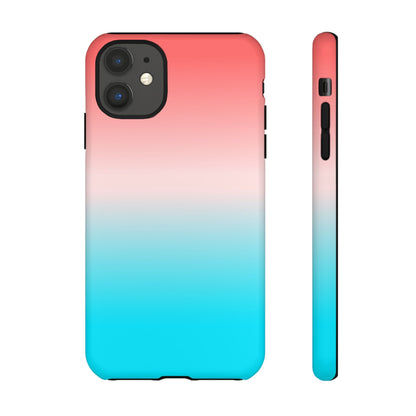 Pink Aqua Gradient Tough Phone Case