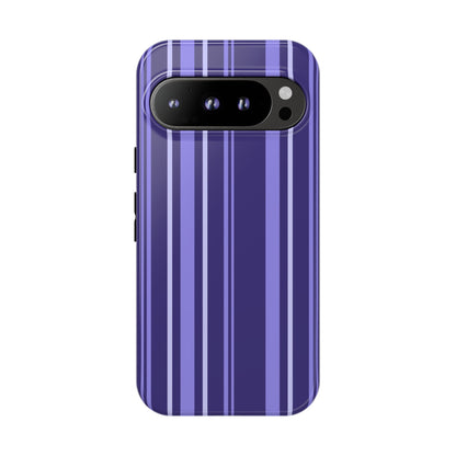 Berry Violet Stripe Tough Phone Case