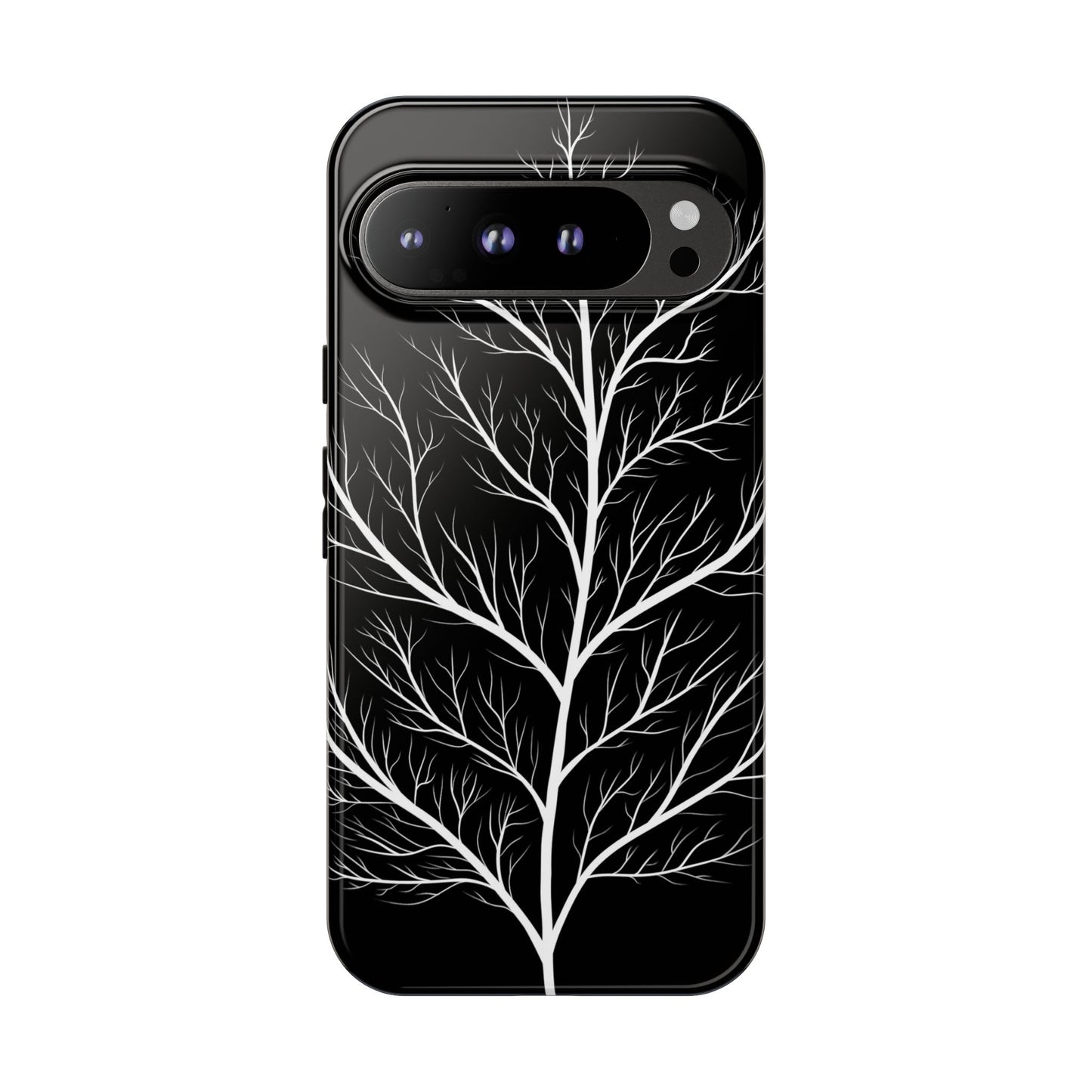 White Tree Silhouette Tough Phone Case