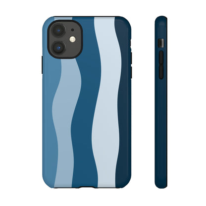 Blue Tide Wave Tough Phone Case