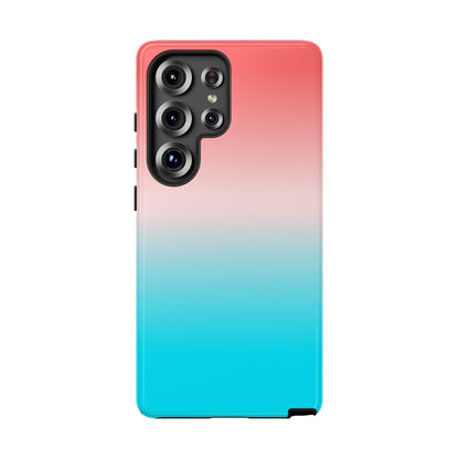 Pink Aqua Gradient Tough Phone Case